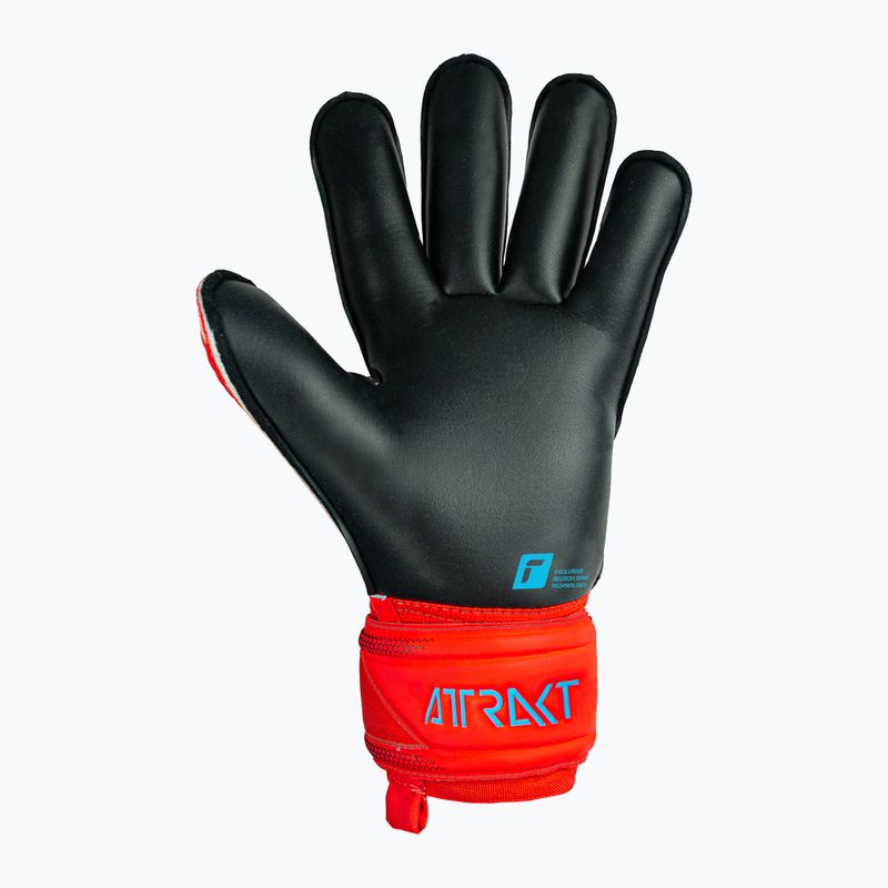 Rękawice bramkarskie Reusch Attrakt Gold Roll Finger bright red/future blue/black 6