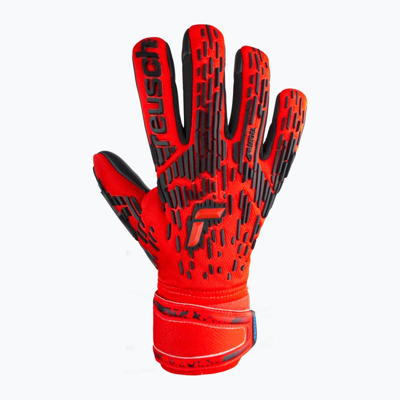 Rękawice bramkarskie Reusch Attrakt Freegel Silver bright red/future blue/black 4