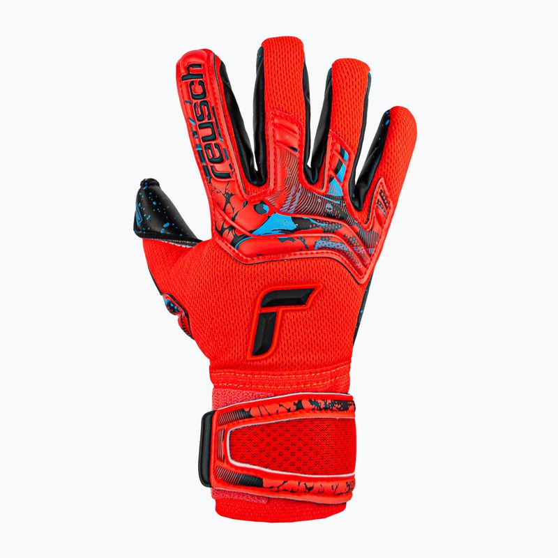 Rękawice bramkarskie dziecięce Reusch Attrakt Fusion Finger Support Guardian bright red/future blue 4