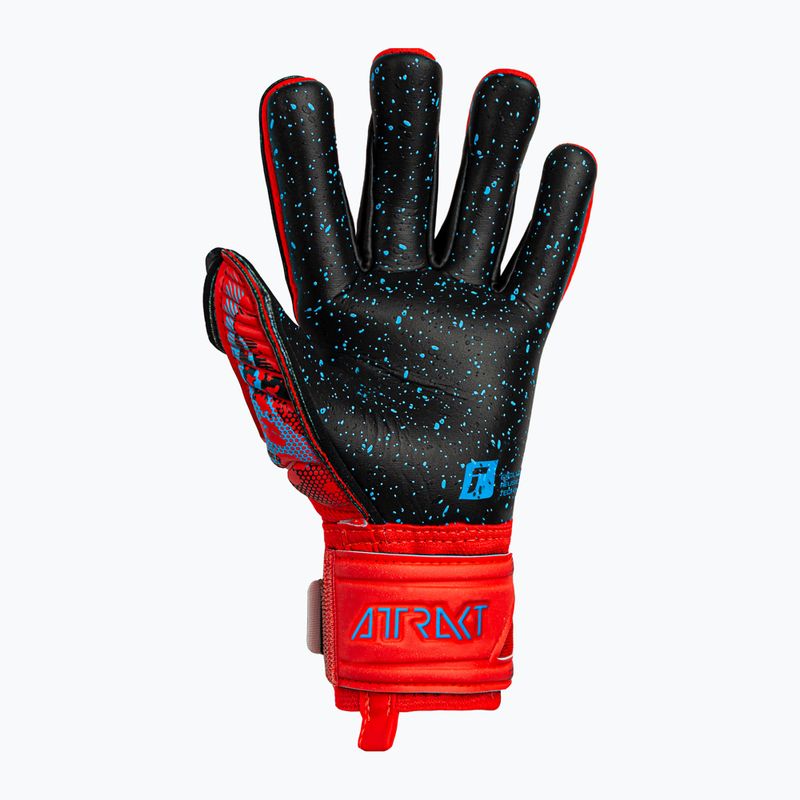 Rękawice bramkarskie dziecięce Reusch Attrakt Fusion Finger Support Guardian bright red/future blue 5