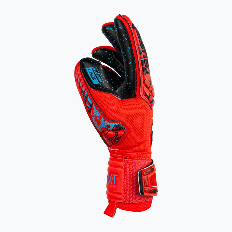 Rękawice bramkarskie dziecięce Reusch Attrakt Fusion Finger Support Guardian bright red/future blue 6