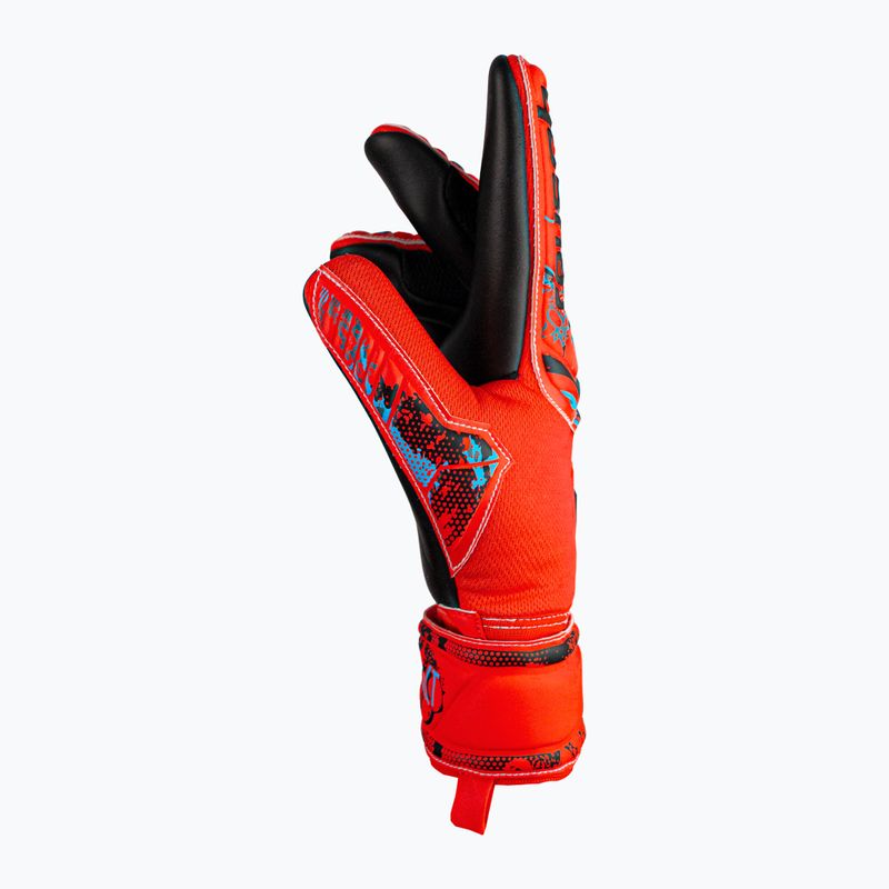 Rękawice bramkarskie dziecięce Reusch Attrakt Grip Evolution Finger Support bright red/future blue 6