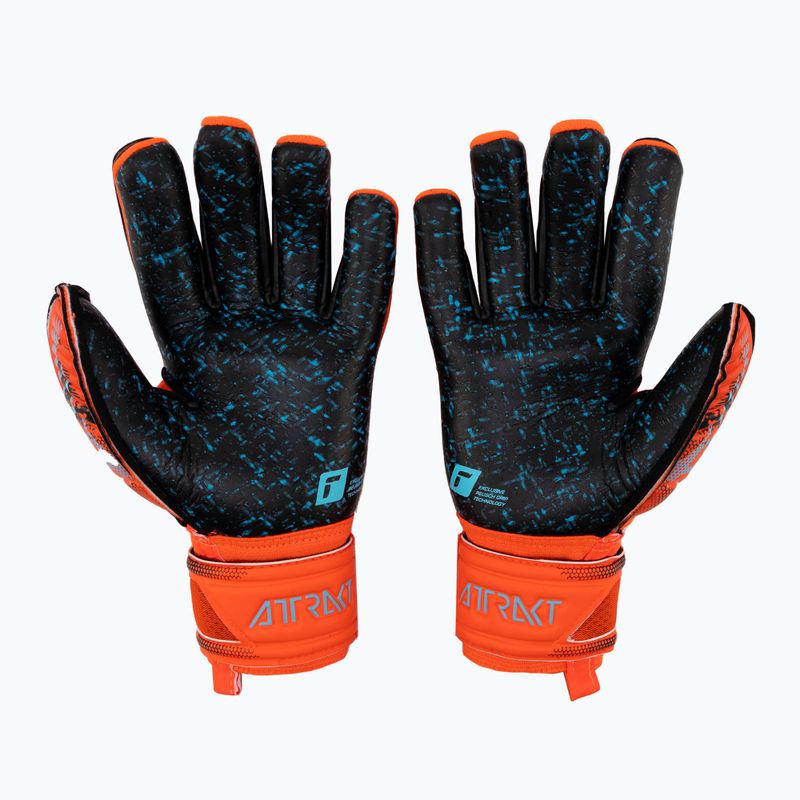 Rękawice bramkarskie dziecięce Reusch Attrakt Fusion Guardian bright red/future blue/black 2