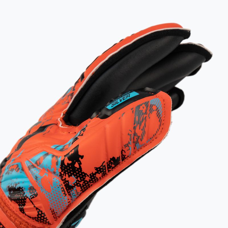Rękawice bramkarskie dziecięce Reusch Attrakt Silver Roll Finger bright red/future blue/black 3