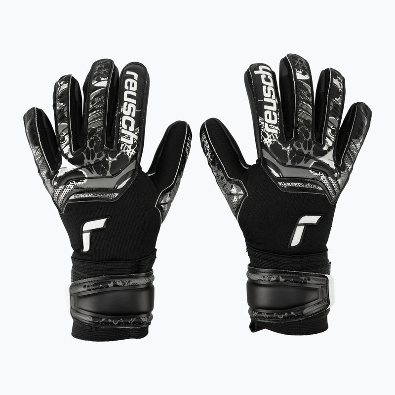 Rękawice bramkarskie Reusch Attrakt Infinity Finger Support black
