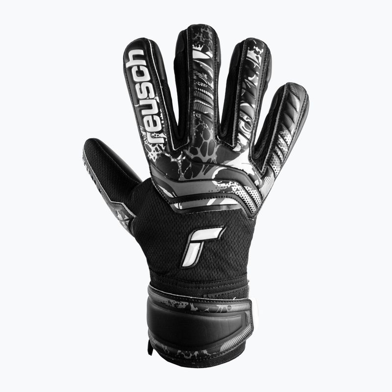 Rękawice bramkarskie dziecięce Reusch Attrakt Infinity Finger Support black 4