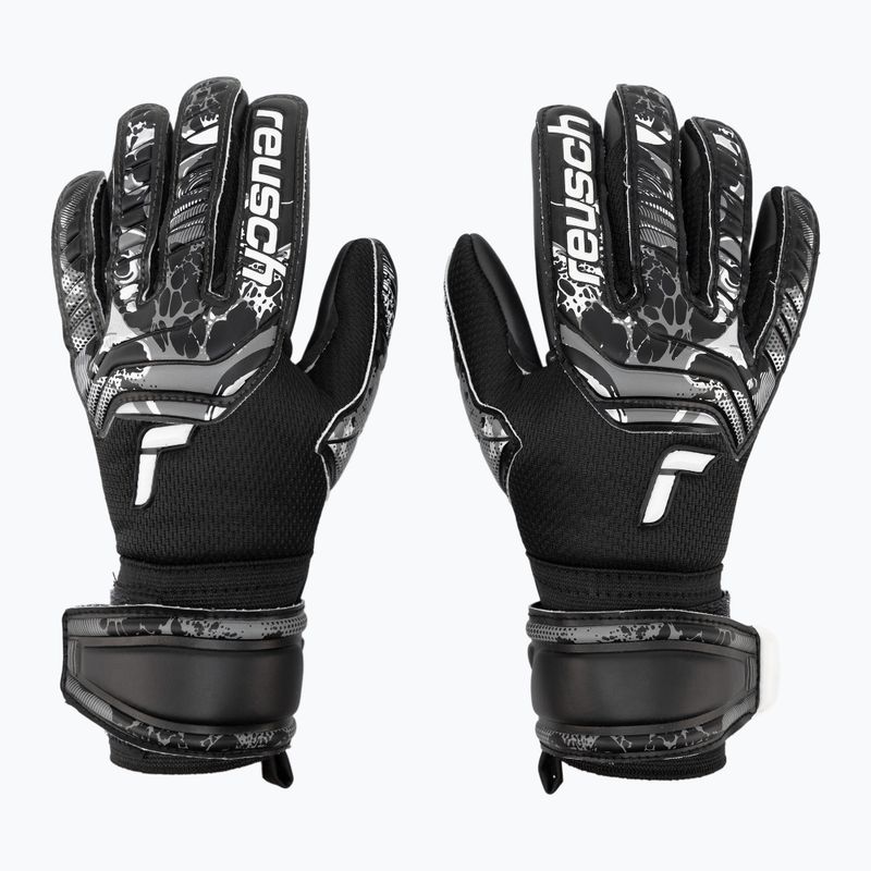 Rękawice bramkarskie dziecięce Reusch Attrakt Infinity black