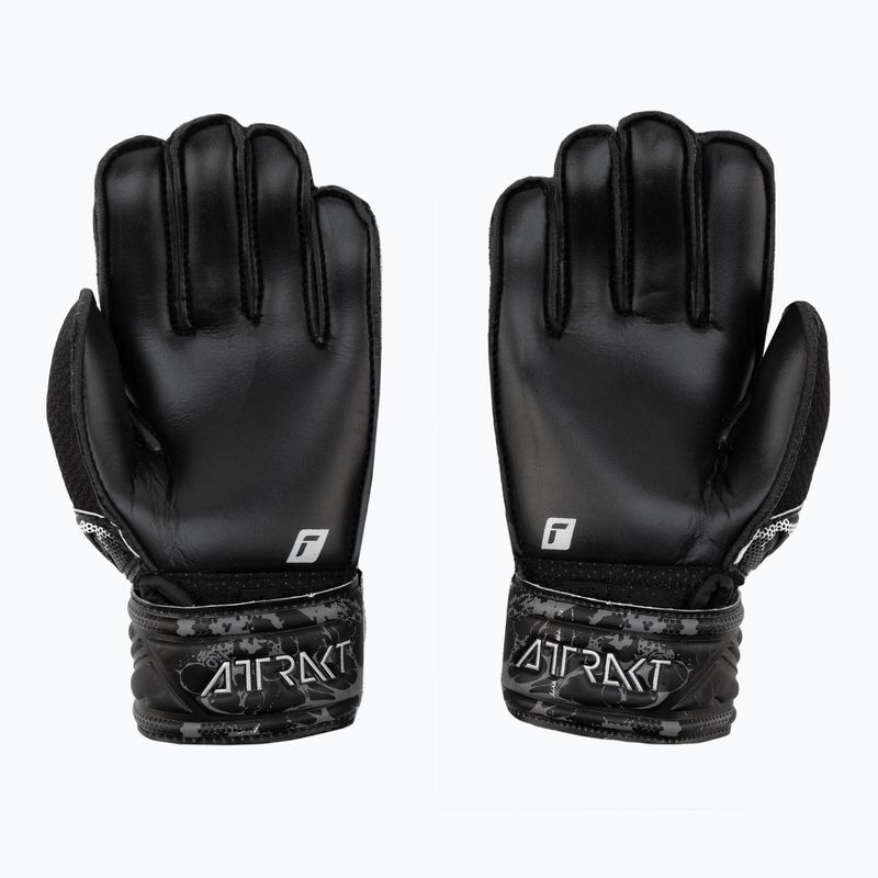 Rękawice bramkarskie dziecięce Reusch Attrakt Solid black 2