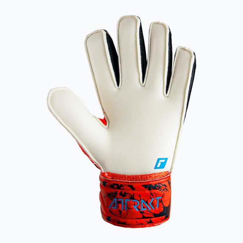 Rękawice bramkarskie dziecięce Reusch Attrakt Solid bright red/future blue 5