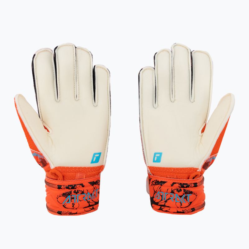 Rękawice bramkarskie dziecięce Reusch Attrakt Solid bright red/future blue 2