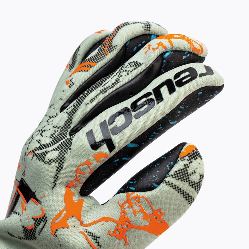 Rękawice bramkarskie Reusch Pure Contact Fusion shark green/shocking orange 3