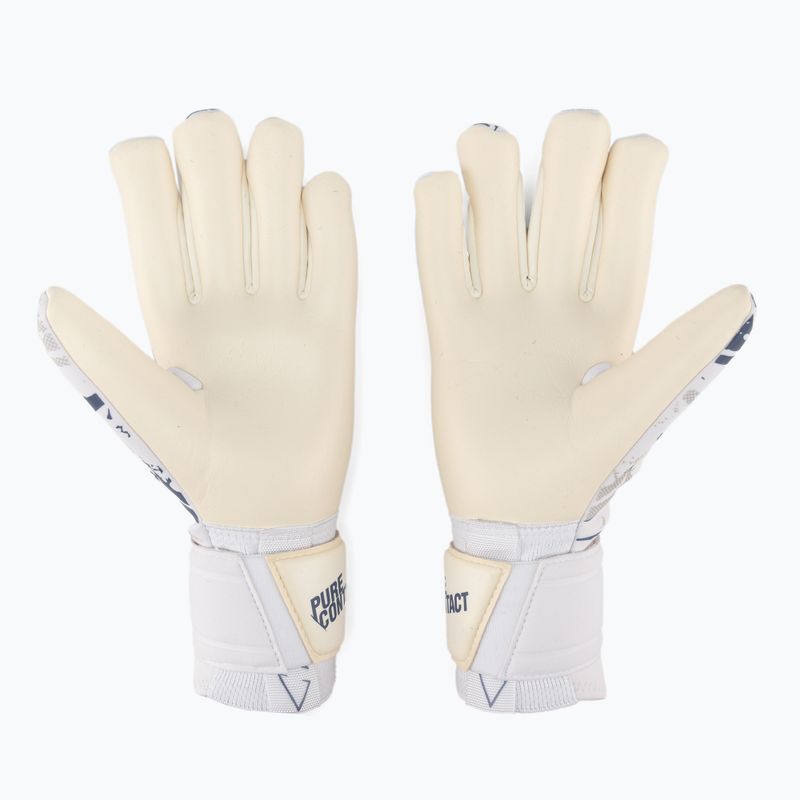 Rękawice bramkarskie Reusch Pure Contact Gold X white/deep blue 2