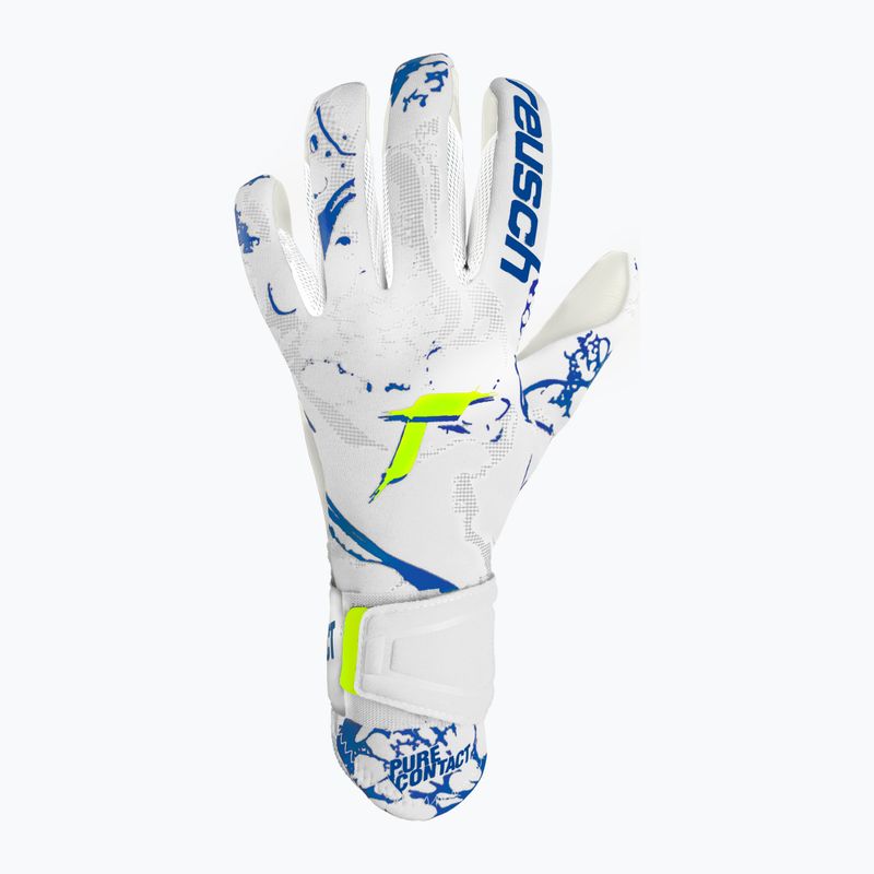 Rękawice bramkarskie Reusch Pure Contact Silver white/deep blue 5