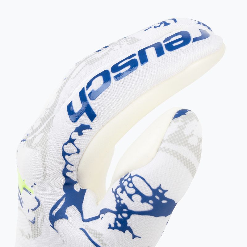 Rękawice bramkarskie dziecięce Reusch Pure Contact Silver white/deep blue 3