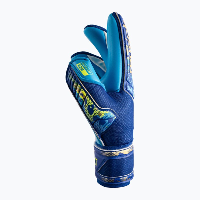 Rękawice bramkarskie Reusch Attrakt Aqua true blue/gold/aqua blue 6