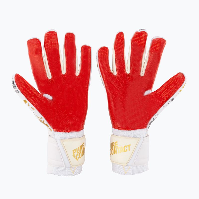 Rękawice bramkarskie Reusch Pure Contact Gold X GluePrint white/gold/fiery red 2