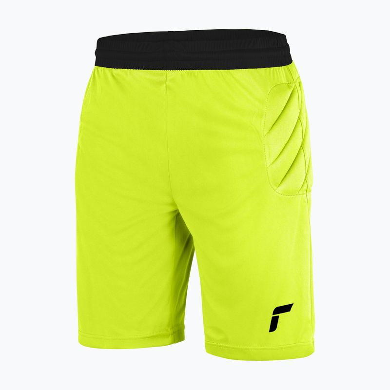 Spodenki bramkarskie dziecięce Reusch Match Short Padded safety yellow/black