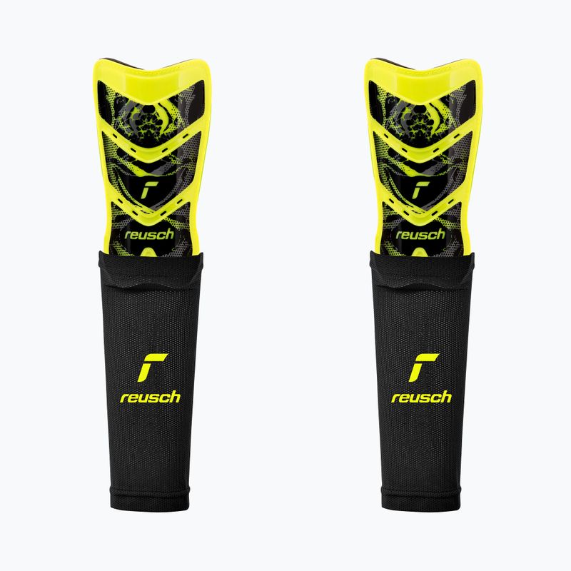 Ochraniacze na golenie Reusch Shinguard Attrakt Supreme safety yellow/black