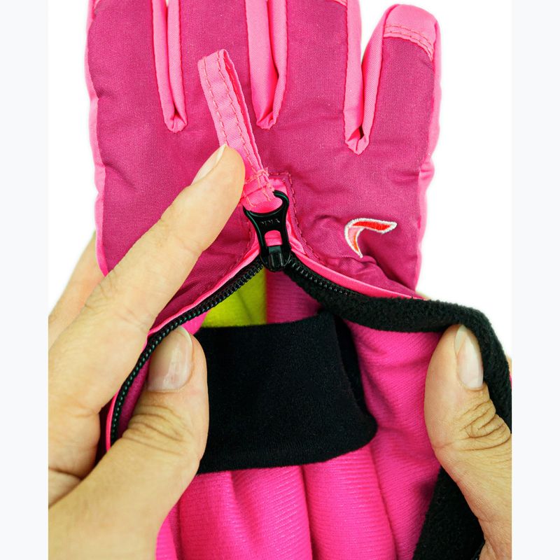 Rękawice narciarskie dziecięce Reusch Tom fuchs purp/knockout pink 6