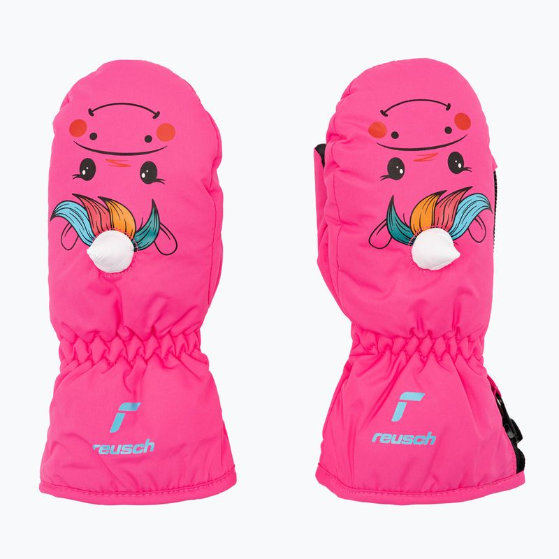 Rękawice zimowe dziecięce Reusch Sweety Mitten pink unicorn 3