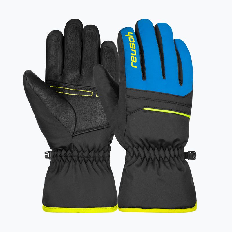 Rękawice narciarskie dziecięce Reusch Alan black/brilliant blue/safety yellow 5