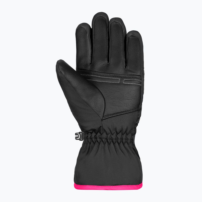Rękawice narciarskie dziecięce Reusch Alan black/pink glo 7