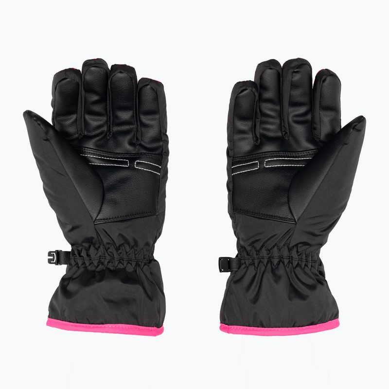 Rękawice narciarskie dziecięce Reusch Alan black/pink glo 2