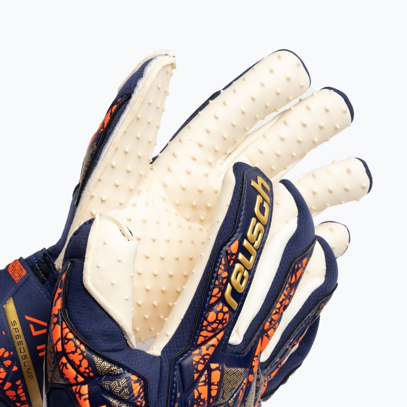 Rękawice bramkarskie Reusch Attrakt SpeedBump premium blue/gold 3