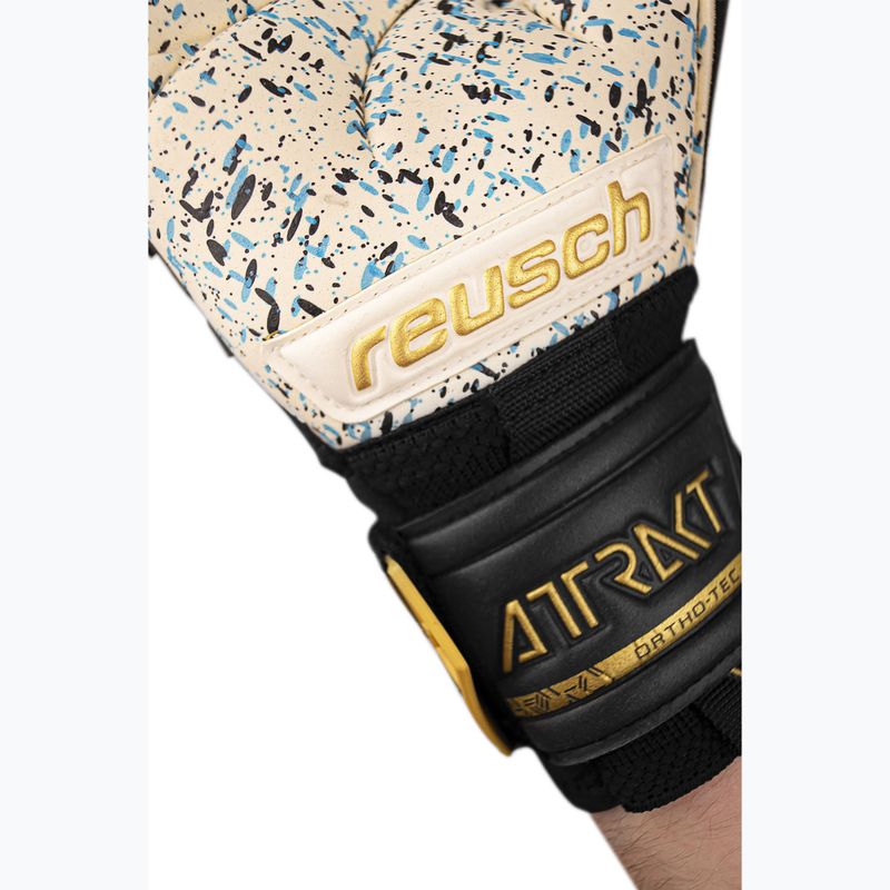 Rękawice bramkarskie Reusch Attrakt Freegel Fusion Ortho-Tec black/gold 8