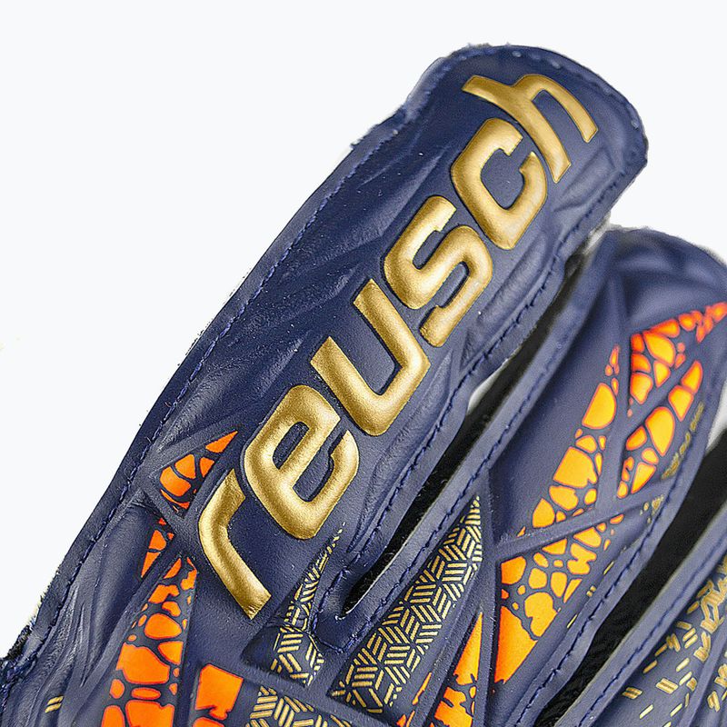 Rękawice bramkarskie Reusch Attrakt Grip premium blue/gold 5