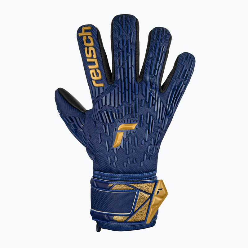 Rękawice bramkarskie dziecięce Reusch Attrakt Freegel Silver Junior premium blue/gold/black 2