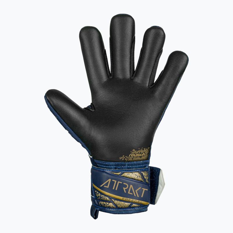 Rękawice bramkarskie dziecięce Reusch Attrakt Freegel Silver Junior premium blue/gold/black 3