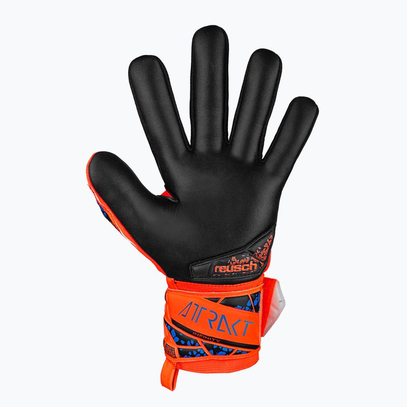 Rękawice bramkarskie dziecięce Reusch Attrakt Infinity NC Junior hyper orng/elec blue/blck 3