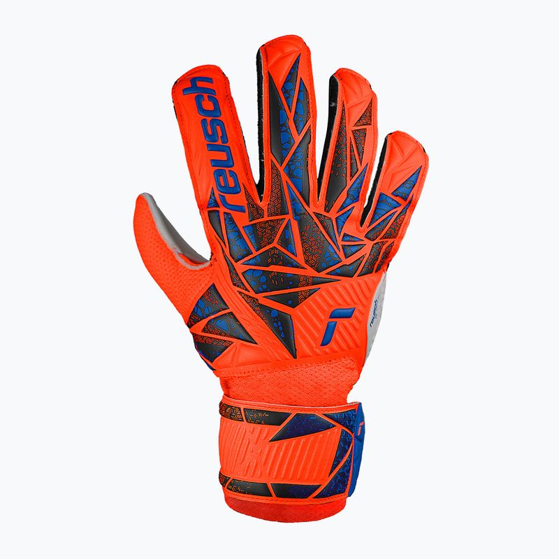 Rękawice bramkarskie dziecięce Reusch Attrakt Solid Junior hyper orng/elec blue 2
