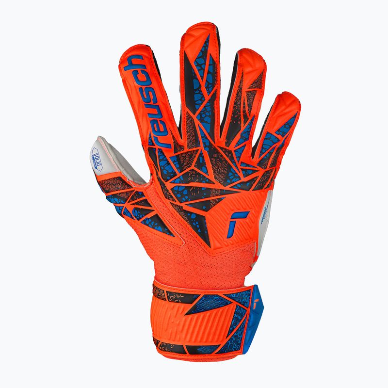 Rękawice bramkarskie dziecięce Reusch Attrakt Solid Finger Support Junior hyper orng/elec blue 2