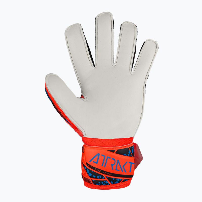 Rękawice bramkarskie dziecięce Reusch Attrakt Solid Finger Support Junior hyper orng/elec blue 3