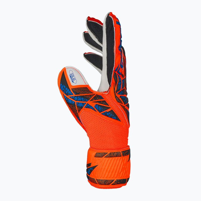 Rękawice bramkarskie dziecięce Reusch Attrakt Solid Finger Support Junior hyper orng/elec blue 4