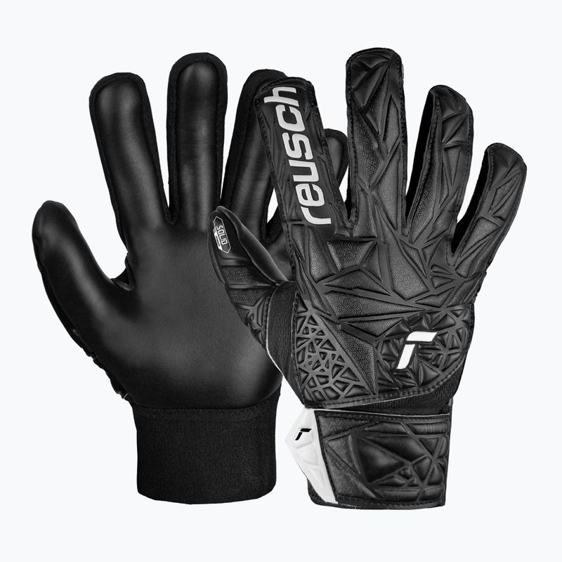 Rękawice bramkarskie dziecięce Reusch Attrakt Starter Solid Finger Support Junior black