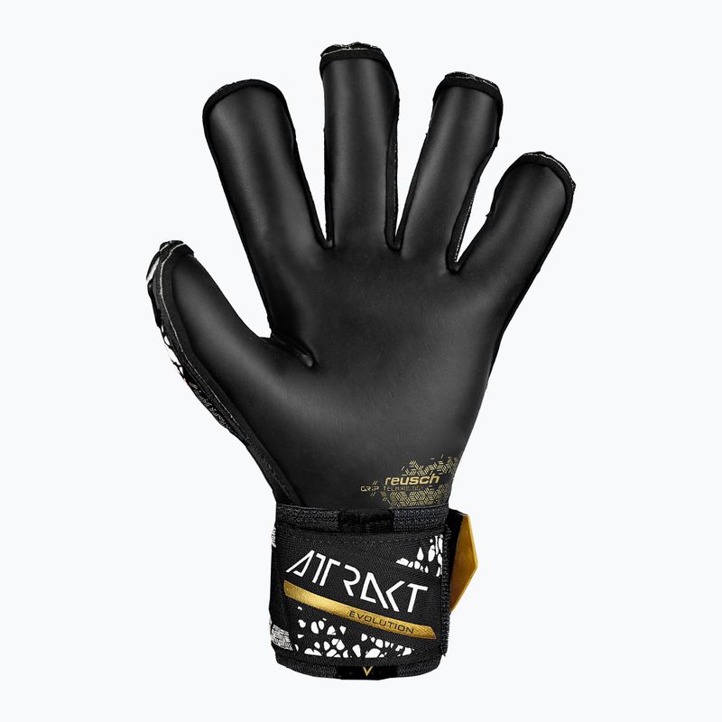 Rękawice bramkarskie Reusch Attrakt Gold X Evolution Cut Finger Support black/gold/white/black 3