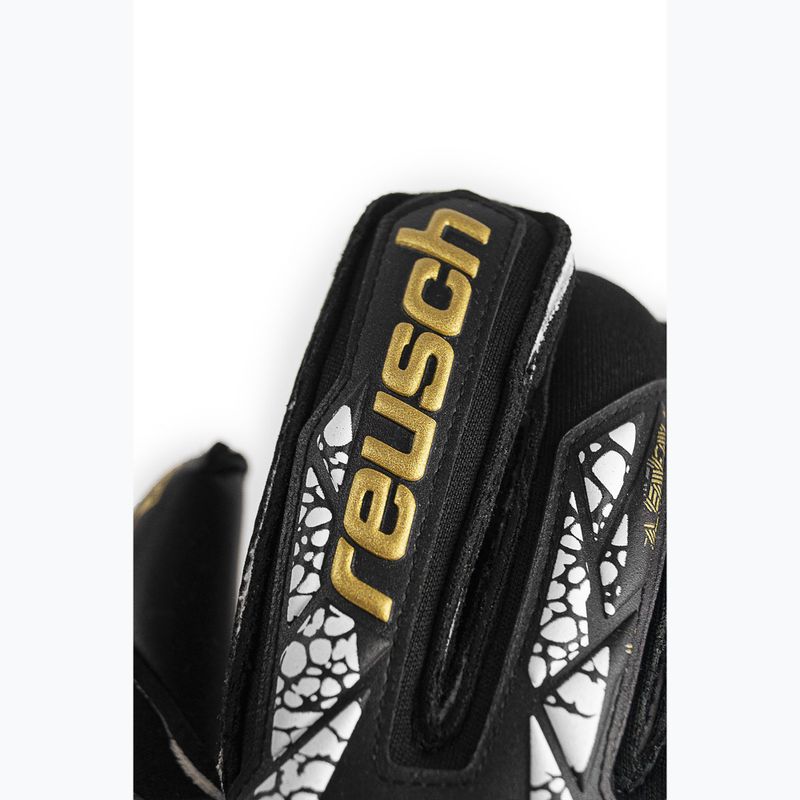Rękawice bramkarskie Reusch Attrakt Gold X Evolution Cut Finger Support black/gold/white/black 5