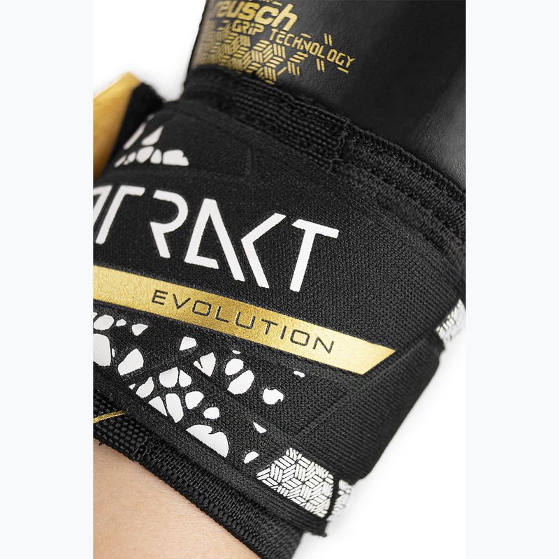 Rękawice bramkarskie Reusch Attrakt Gold X Evolution Cut Finger Support black/gold/white/black 9