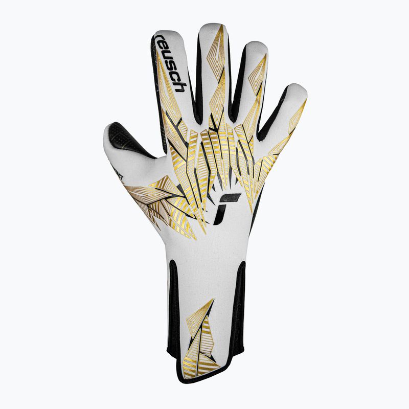 Rękawice bramkarskie Reusch Pure Contact Gold X GluePrint Strapless white/gold/black 2