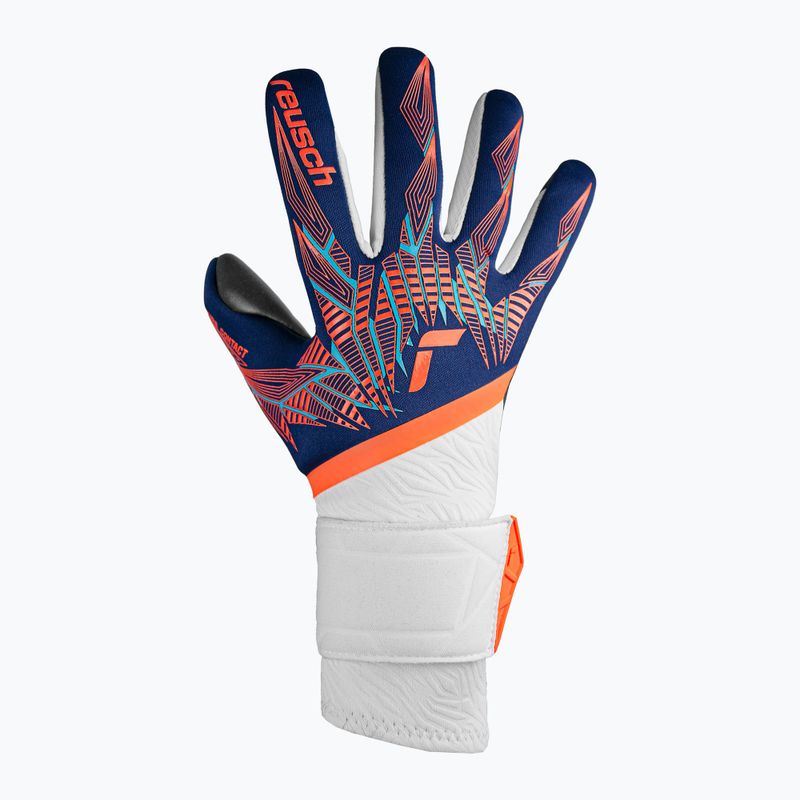 Rękawice bramkarskie Reusch Pure Contact Gold premium blue/electric orange/black 2
