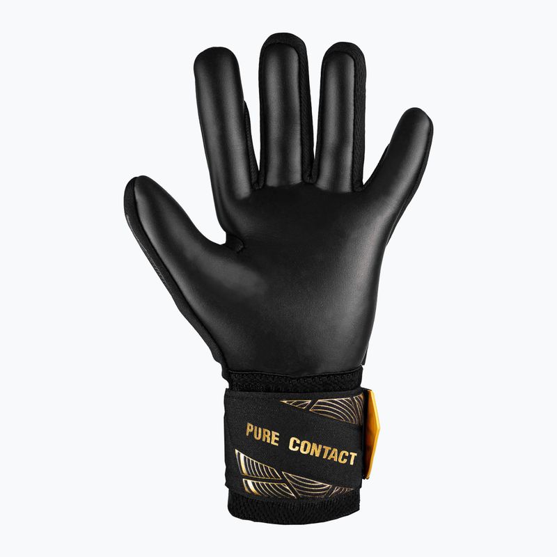 Rękawice bramkarskie dziecięce Reusch Pure Contact Infinity Junior black/gold/black 3