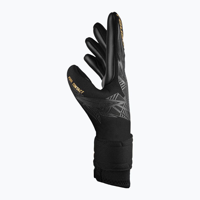Rękawice bramkarskie dziecięce Reusch Pure Contact Infinity Junior black/gold/black 4