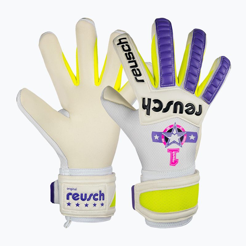 Rękawice bramkarskie Reusch Legacy Pro Am Silver white/purple