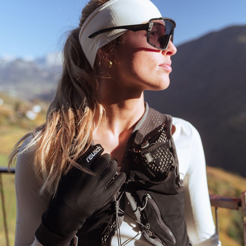 Rękawice męskie Reusch Karayel Windstopper Touch-Tec black/silver 6