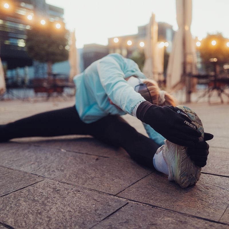 Rękawice męskie Reusch Karayel Windstopper Touch-Tec black/silver 9