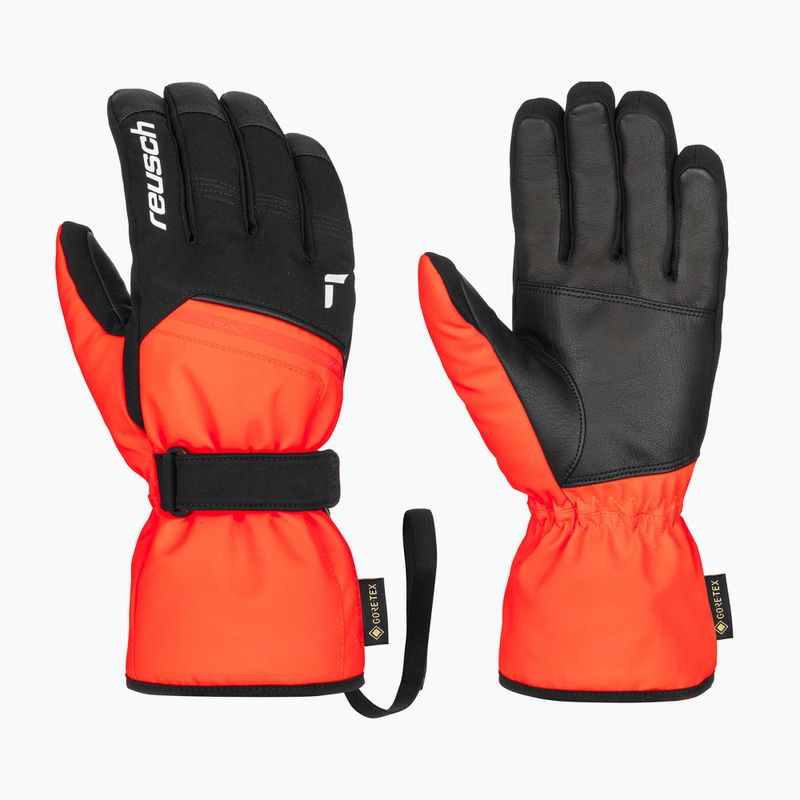 Rękawice narciarskie Reusch Morris GORE-TEX black/fluo red