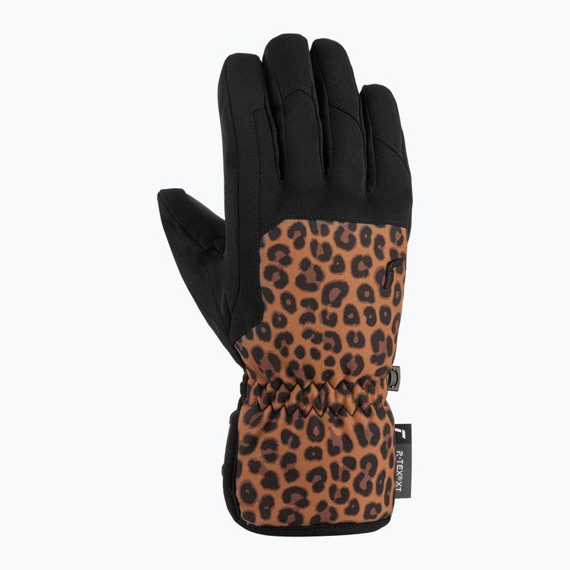 Rękawice narciarskie damskie Reusch Keira R-Tex XT black/brown leopard 2